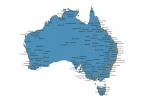 Map of Australia With Cities thumbnail