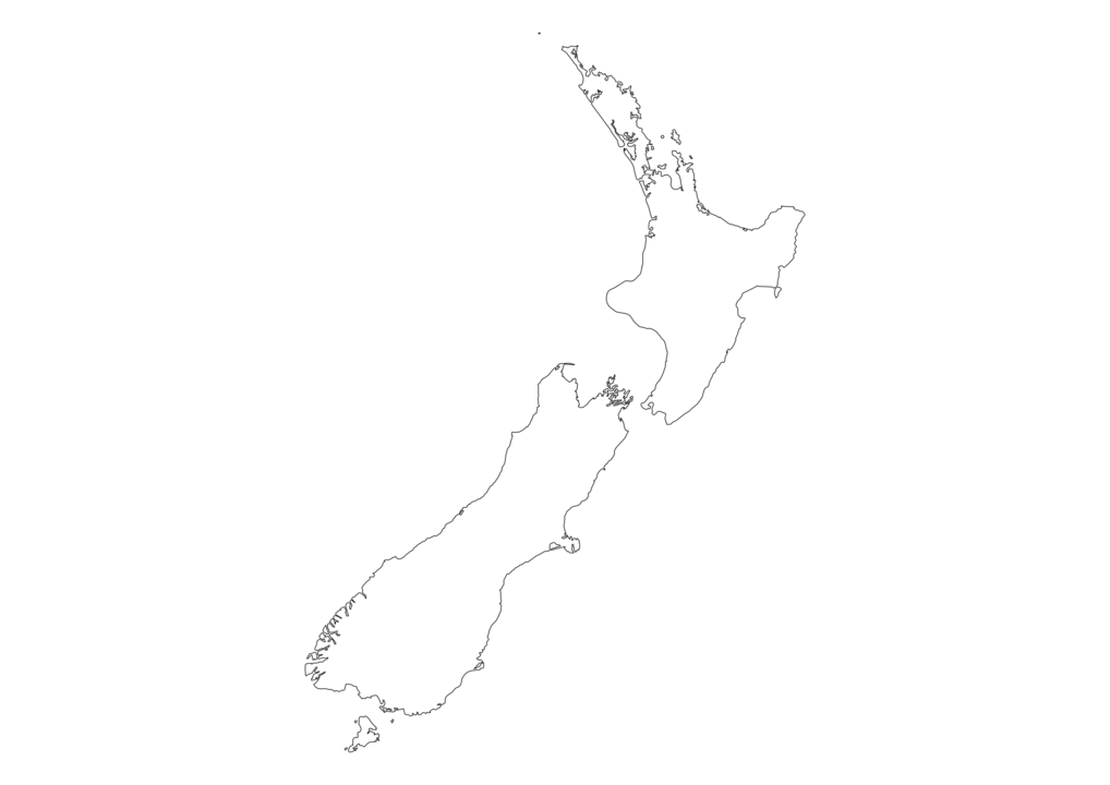 Printable Outline Map Of New Zealand Printable Word Searches