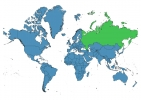 Russia on World Map thumbnail