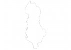 Blank map of Albania thumbnail