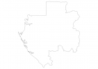 Blank map of Gabon thumbnail