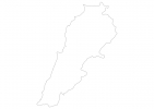 Blank map of Lebanon thumbnail