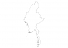 Blank map of Myanmar thumbnail