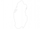 Blank map of Qatar thumbnail