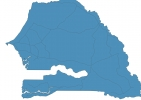 Road map of Senegal thumbnail